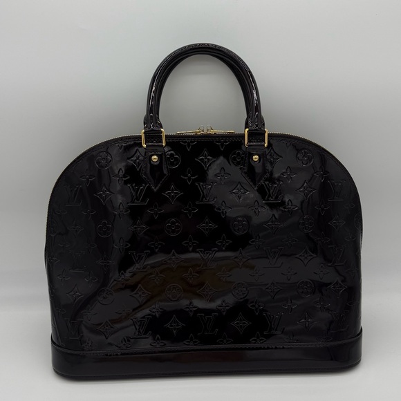Authentic NEW Louis Vuitton Dark purple Vernis Alma GM - Picture 4 of 17